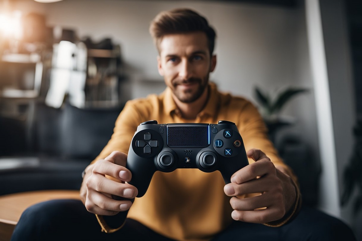 Controlador PS5 con paletas